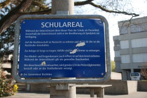 Verbot beim Rheinparkschulhaus