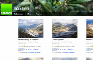 Flickr Fotostream, altes Design