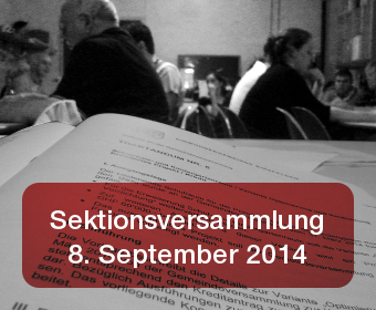 Sektionsversammlung vom 8. September 2014