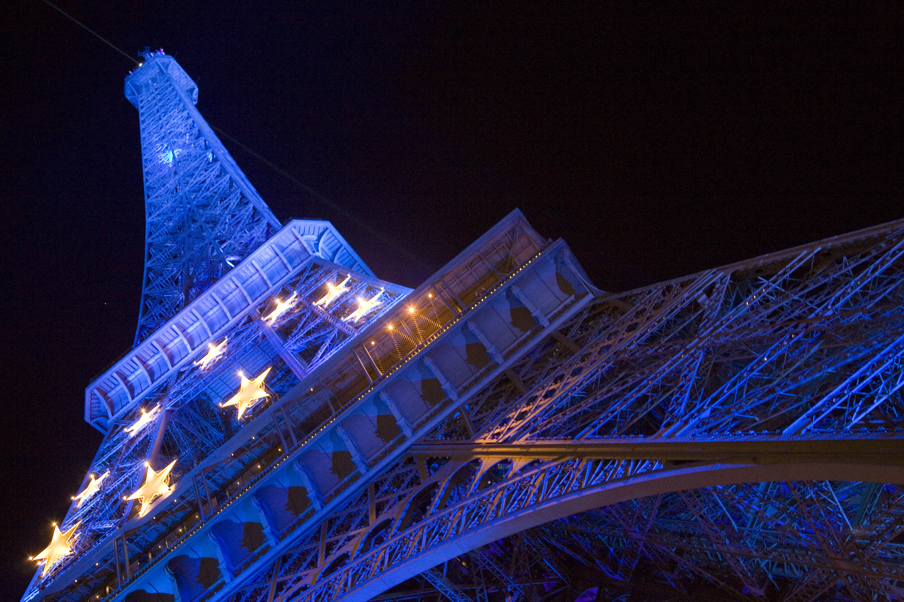 Blue Eiffel Tower by looking4poetry