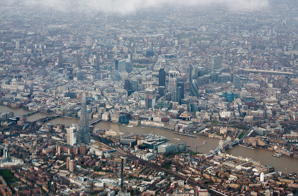 Aerial View, City of London by Global Ranger