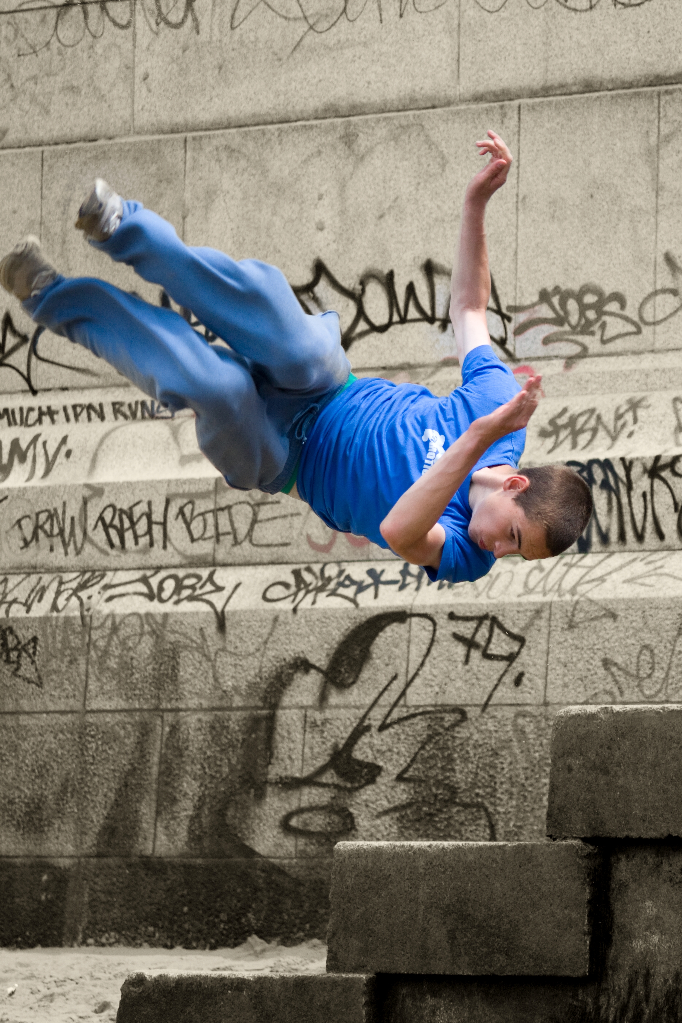 Parkour on the Embankment. by JB London